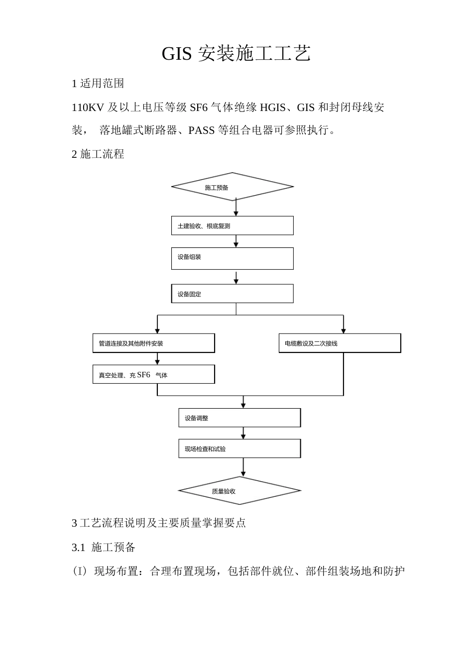 GIS安装施工工艺_第1页