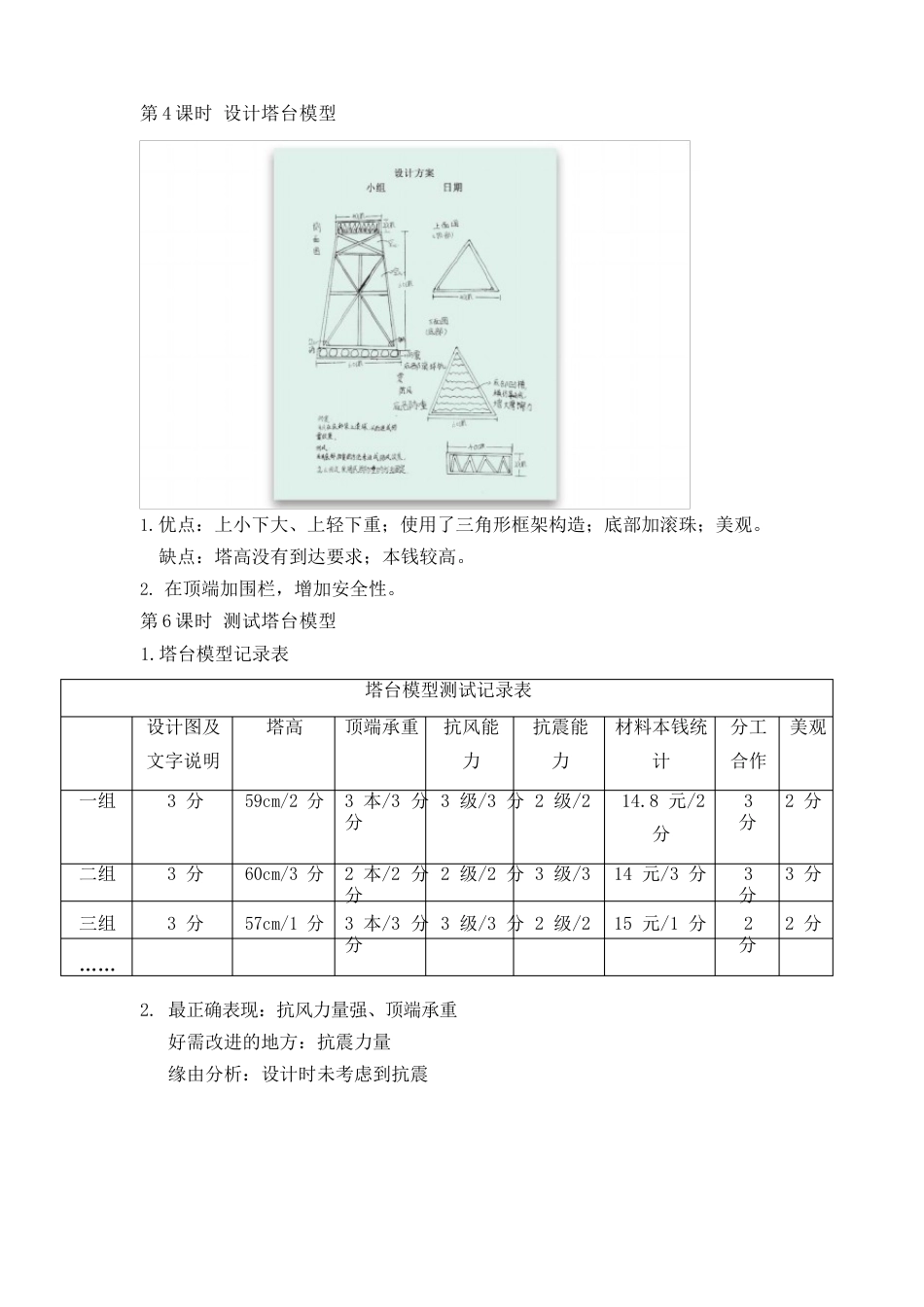 2023年——2023学年教科版六年级科学下册活动手册答案_第2页