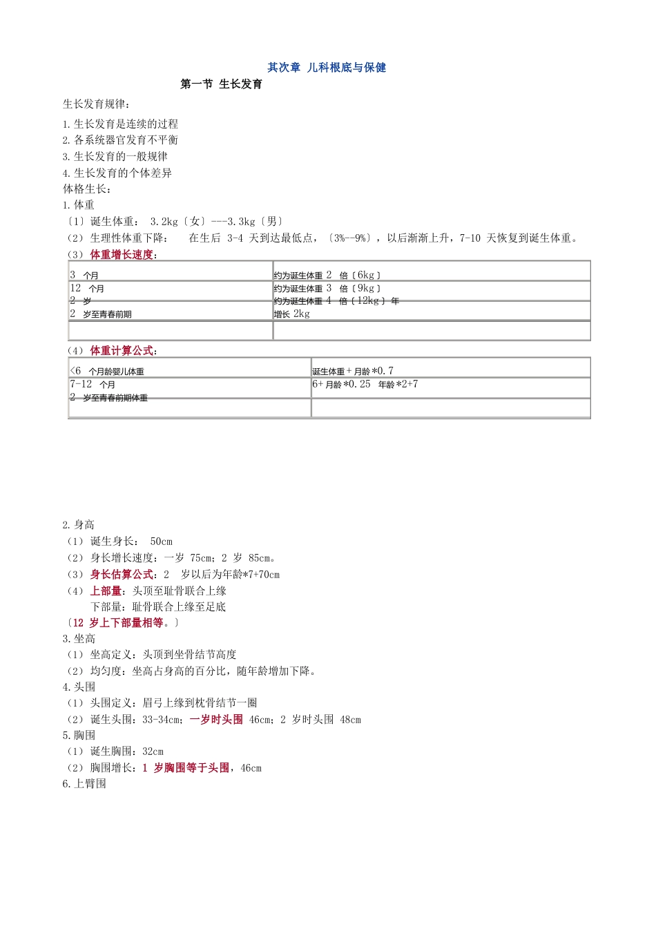 2023年儿科中级知识点汇总_第1页