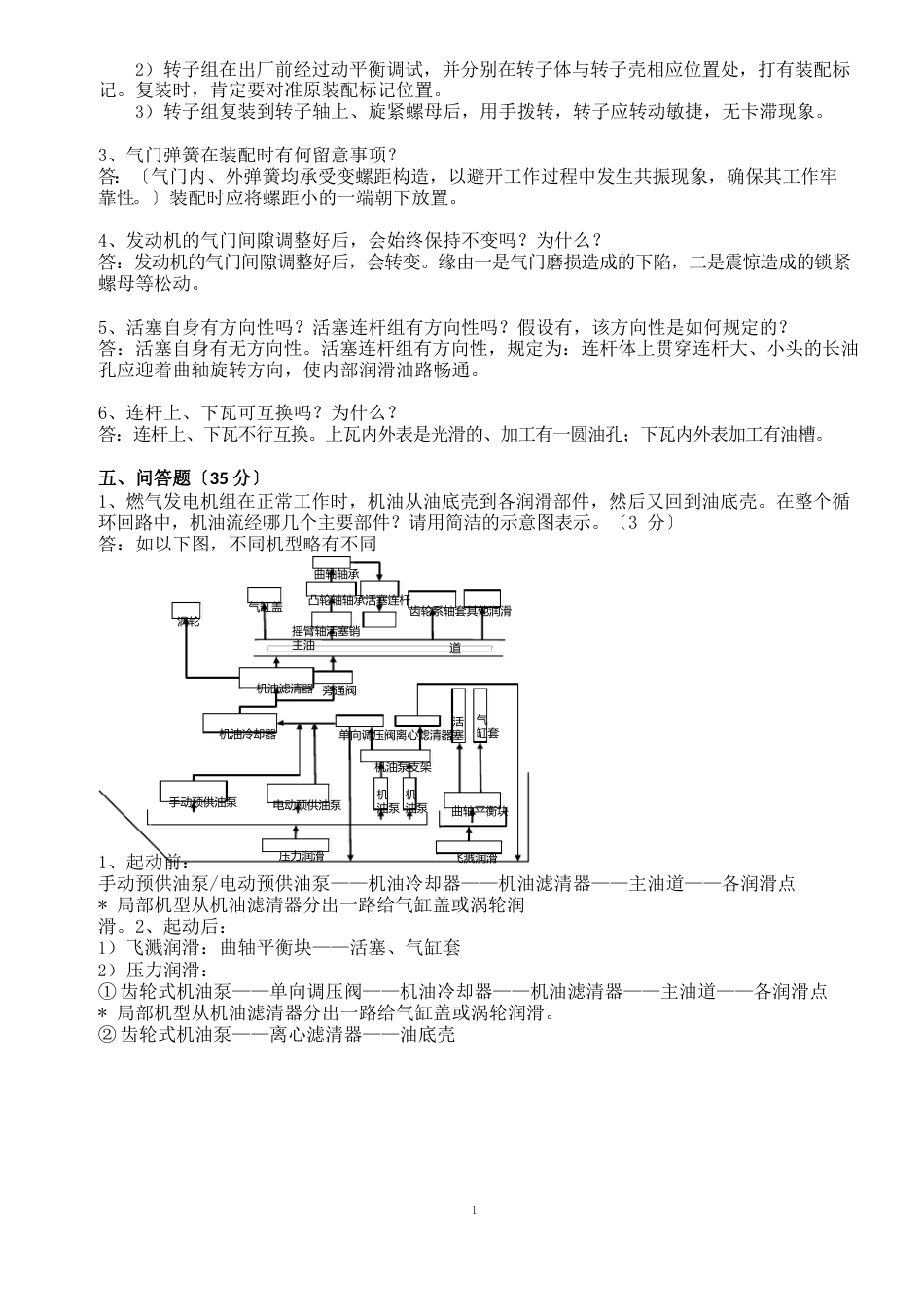 12V190燃气发电机组培训试题带答案_第3页