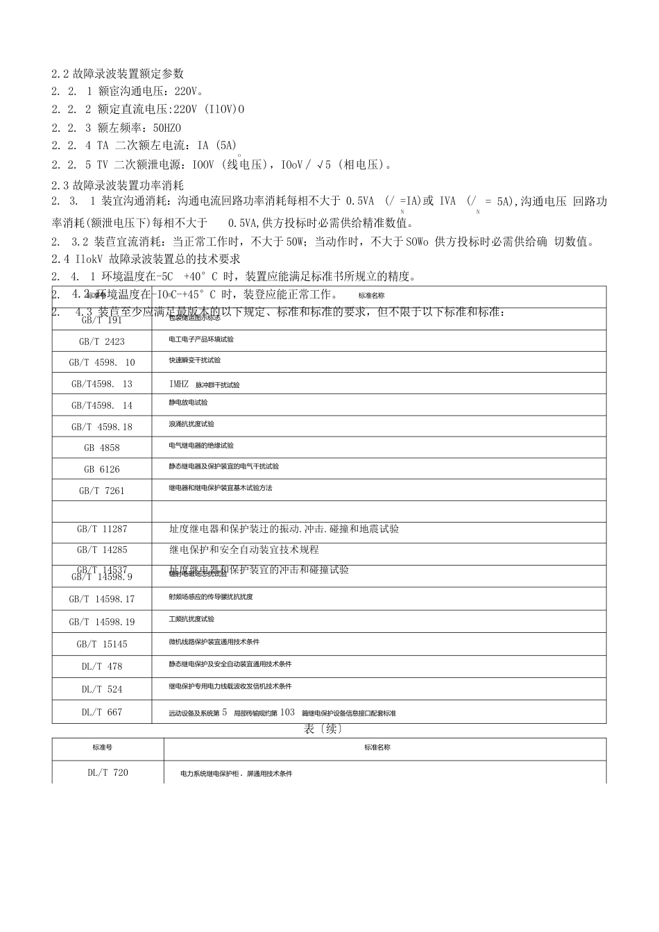 110kV故障录波装置技术规范_第3页