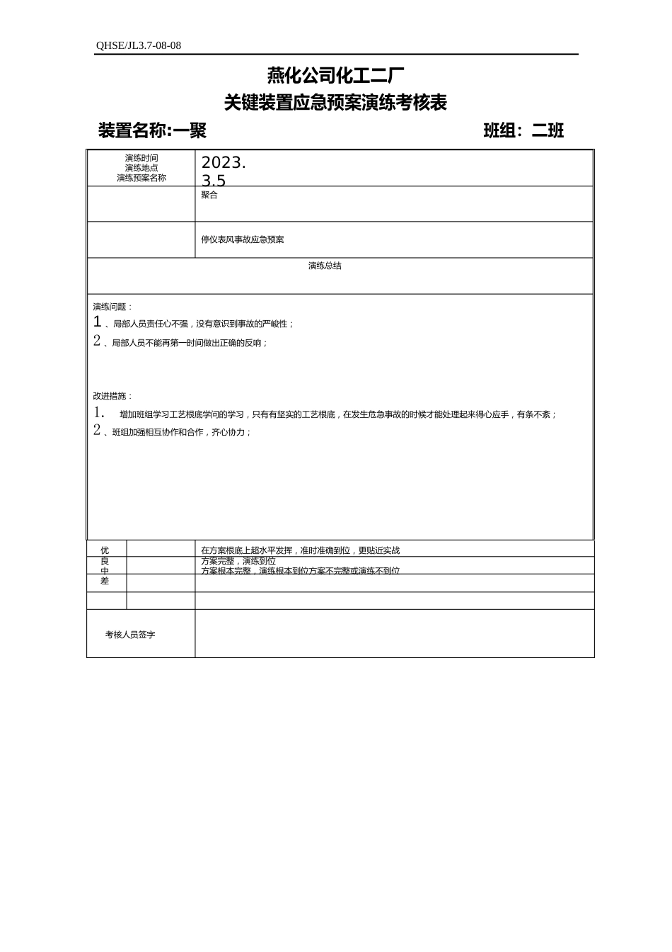 1PP停仪表风事故应急预案(2023年)_第2页