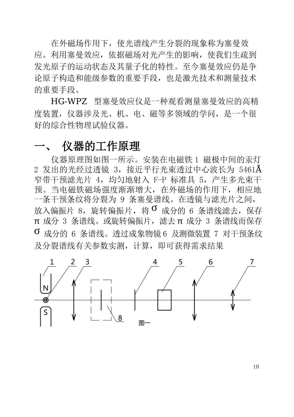 HG-WPZ塞曼效应仪说明书_第2页