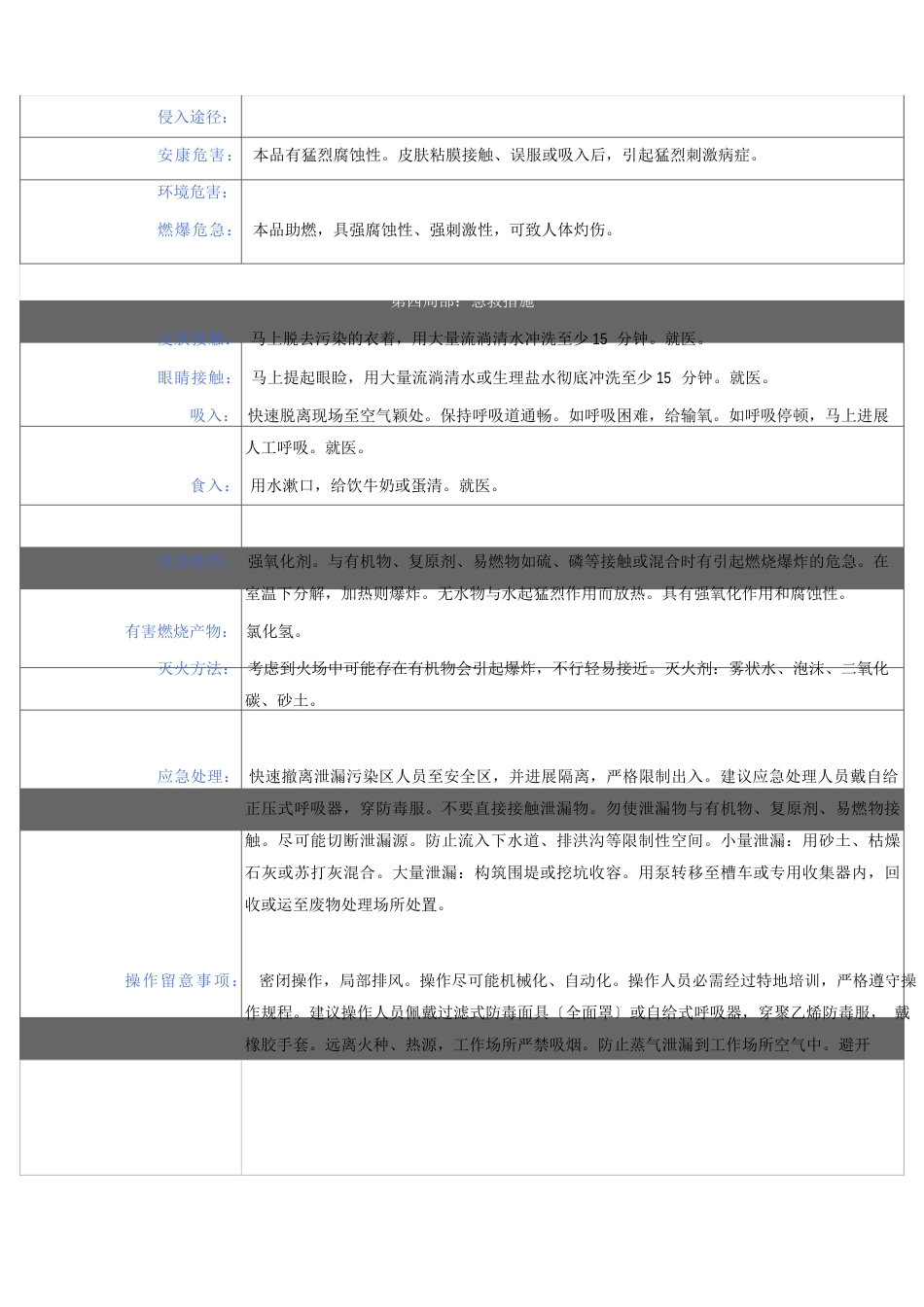 G高氯酸安全技术说明书_第2页