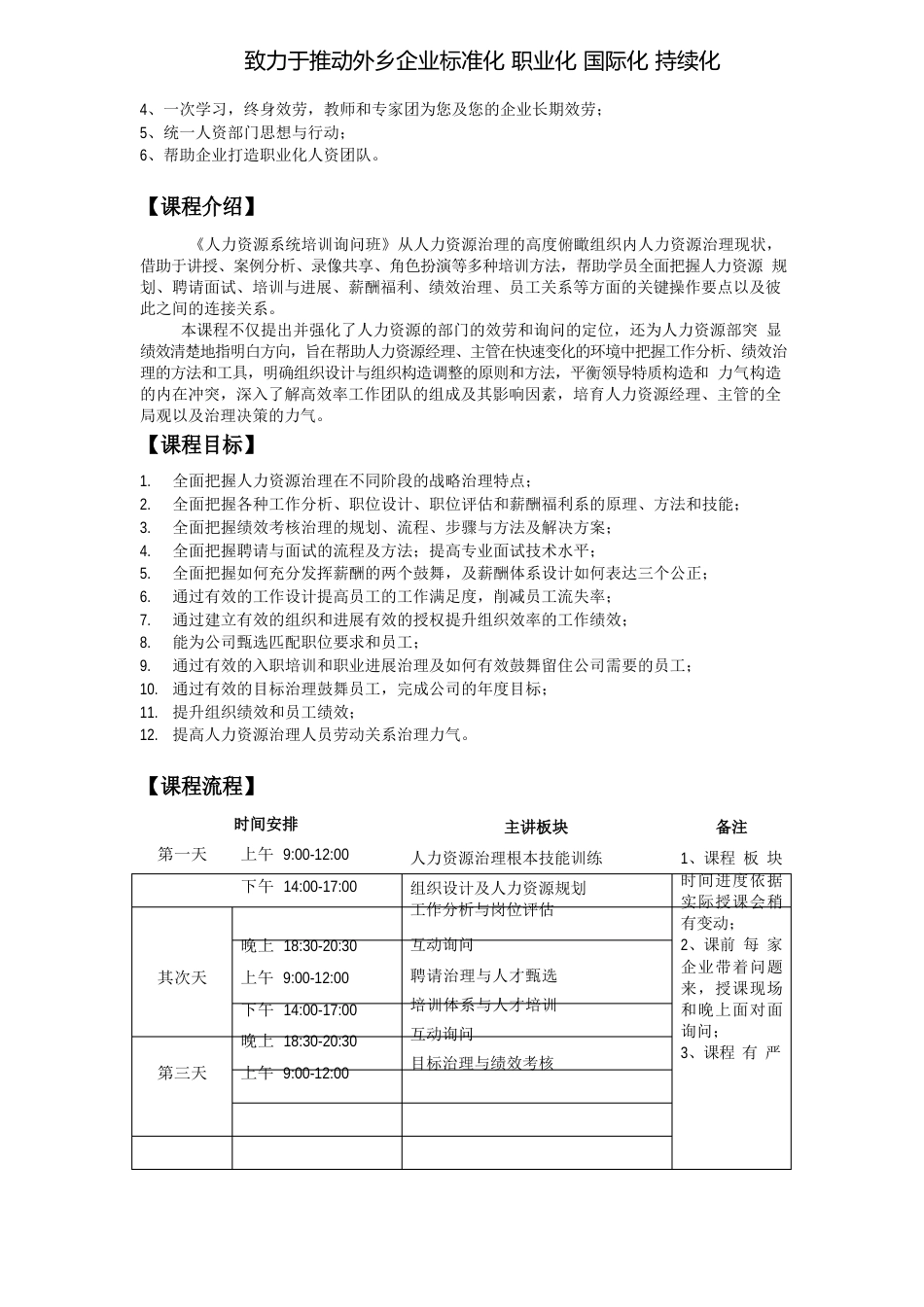 《人力资源系统培训咨询精英班》课程大纲《赠送实用管理工具手册》_第2页