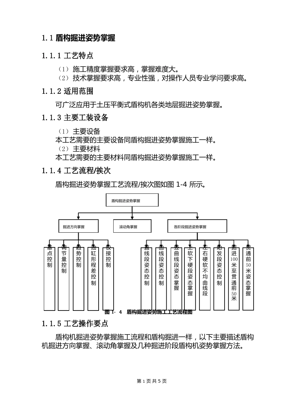 13、盾构掘进姿态控制工艺作业指南_第1页