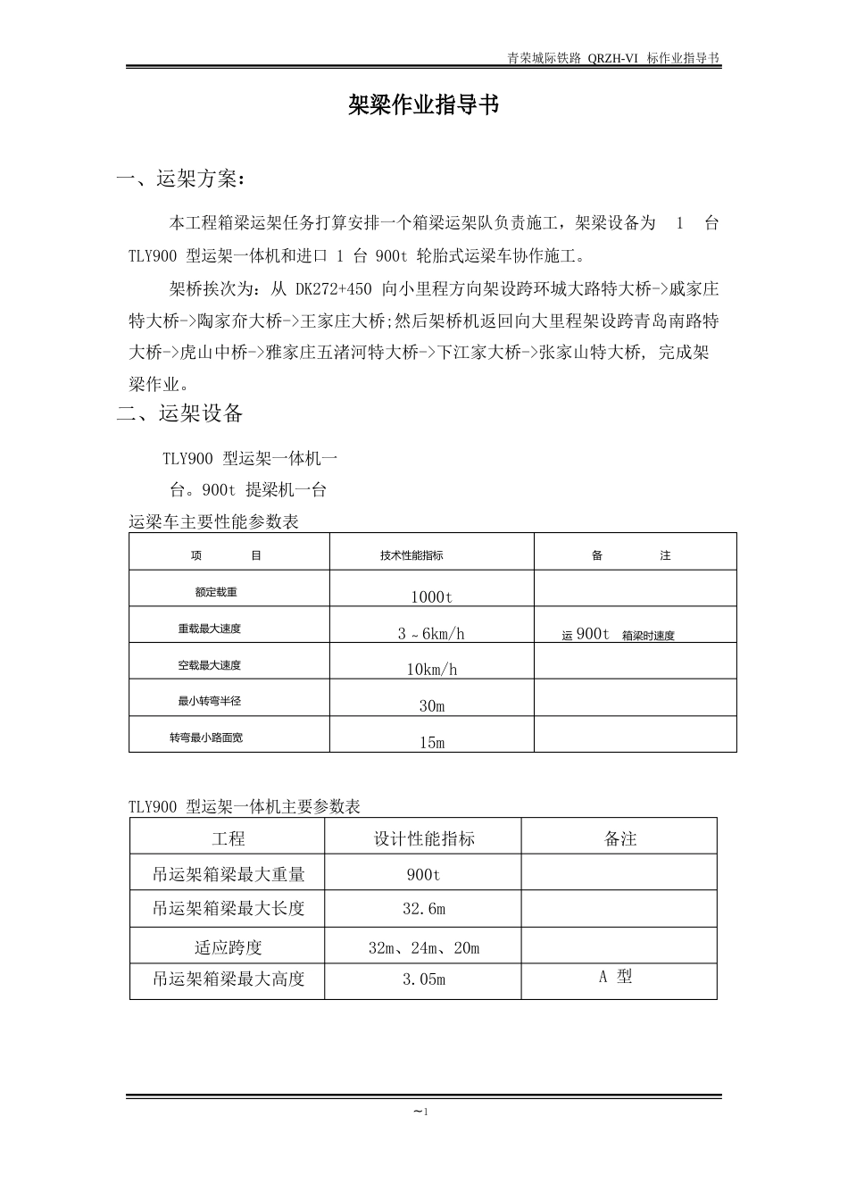 10架梁作业指导书_第1页