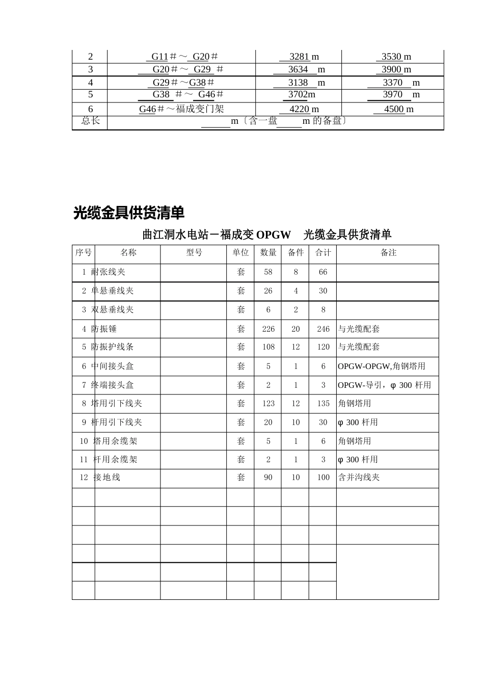 110KVOPGW光缆技术协议书_第3页