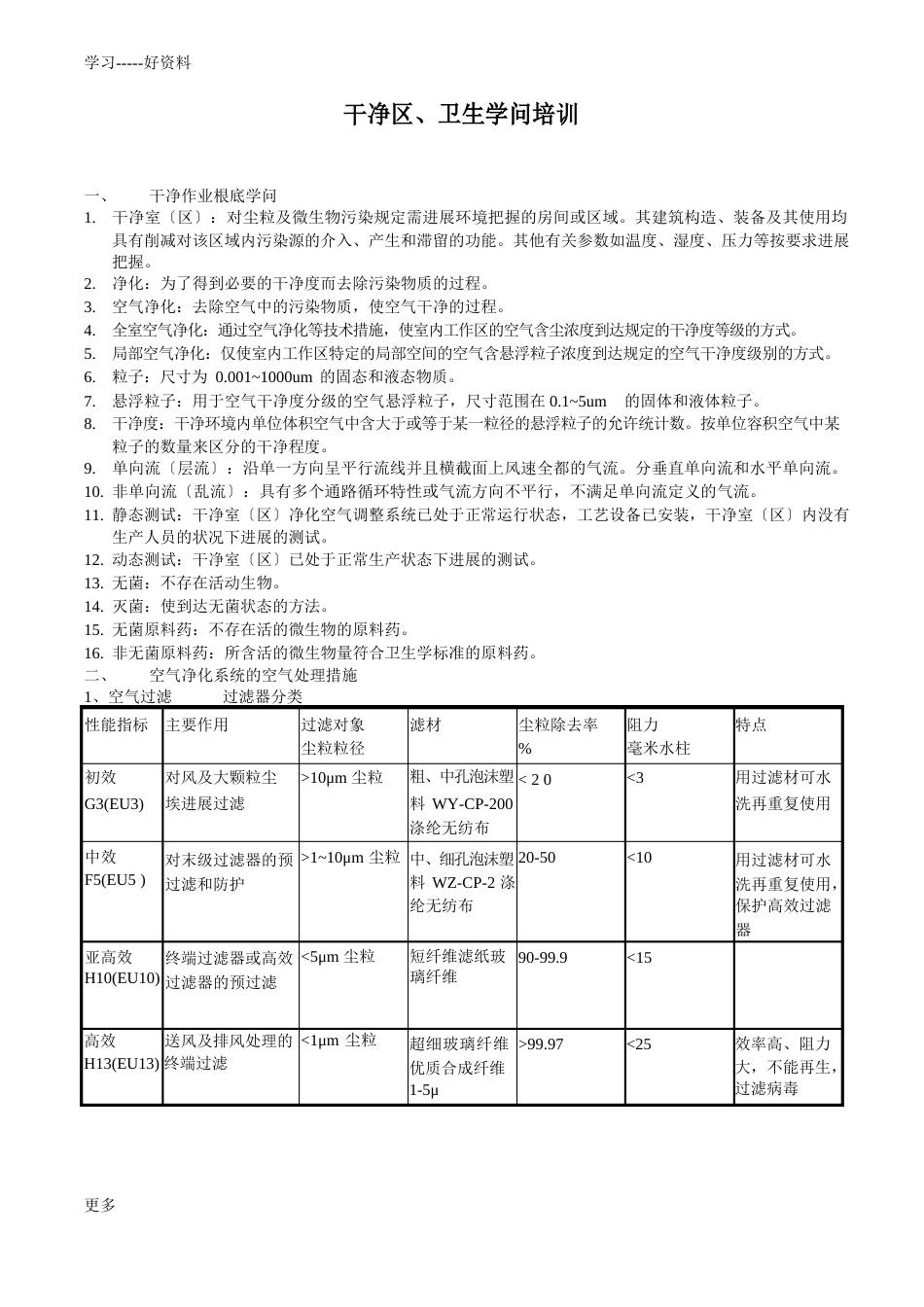 gmp-洁净区、卫生知识培训_第1页