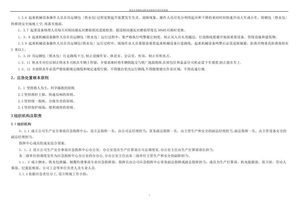 05钢水铁水包事故专项应急预案修_第3页