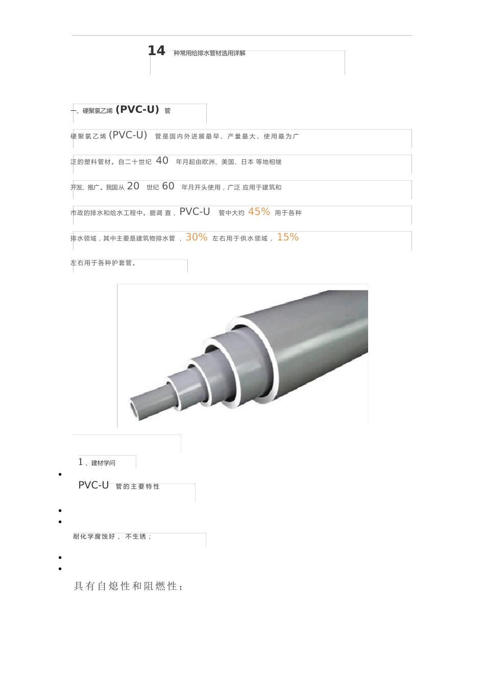 14种常用给排水管材选用详解_第1页