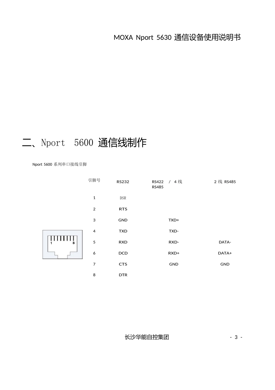 Nport5630串口服务器说明书_第3页