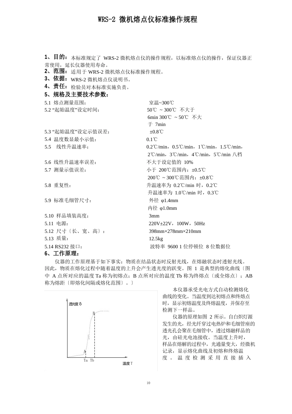 WRS2微机熔点仪标准操作规程_第1页