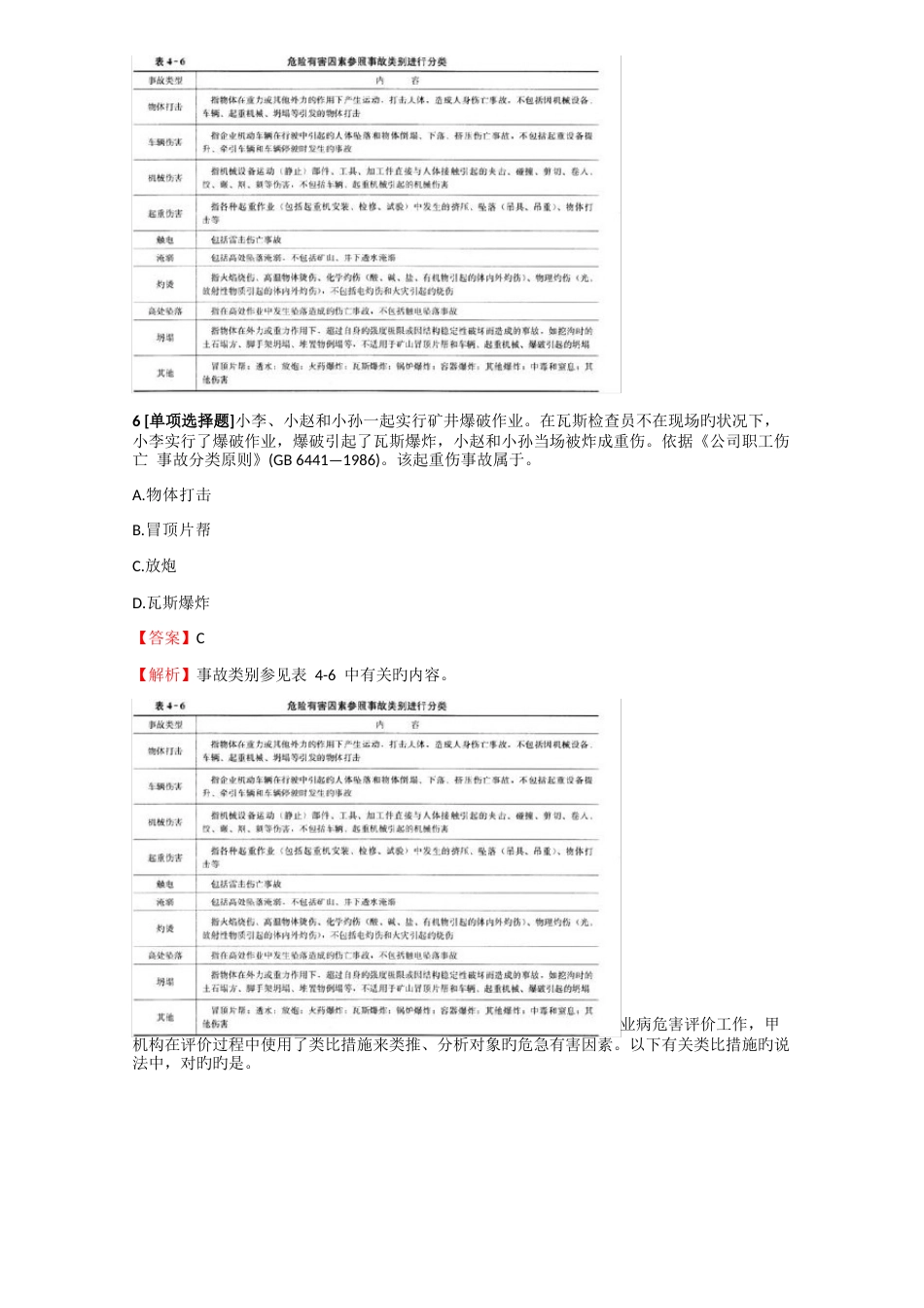 2023年安全工程师安全生产管理知识危险和有害因素辨识真题预测练习【2】含答案考点及解析_第3页