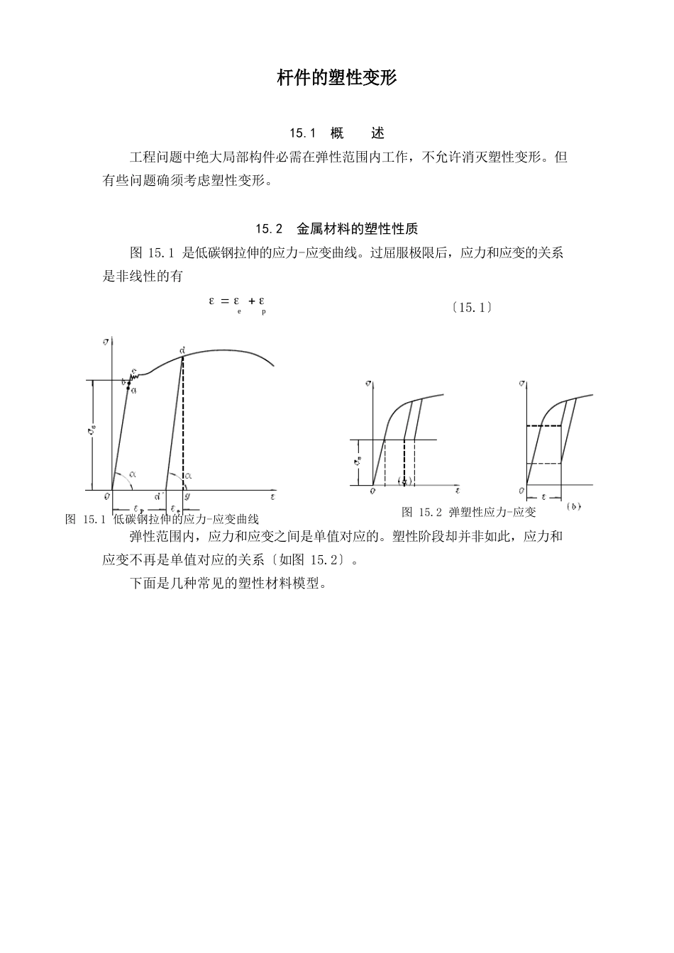 15杆件的塑性变形_第1页