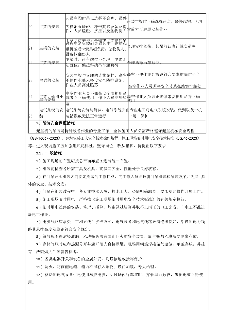 16t龙门吊安装安全技术交底_第3页