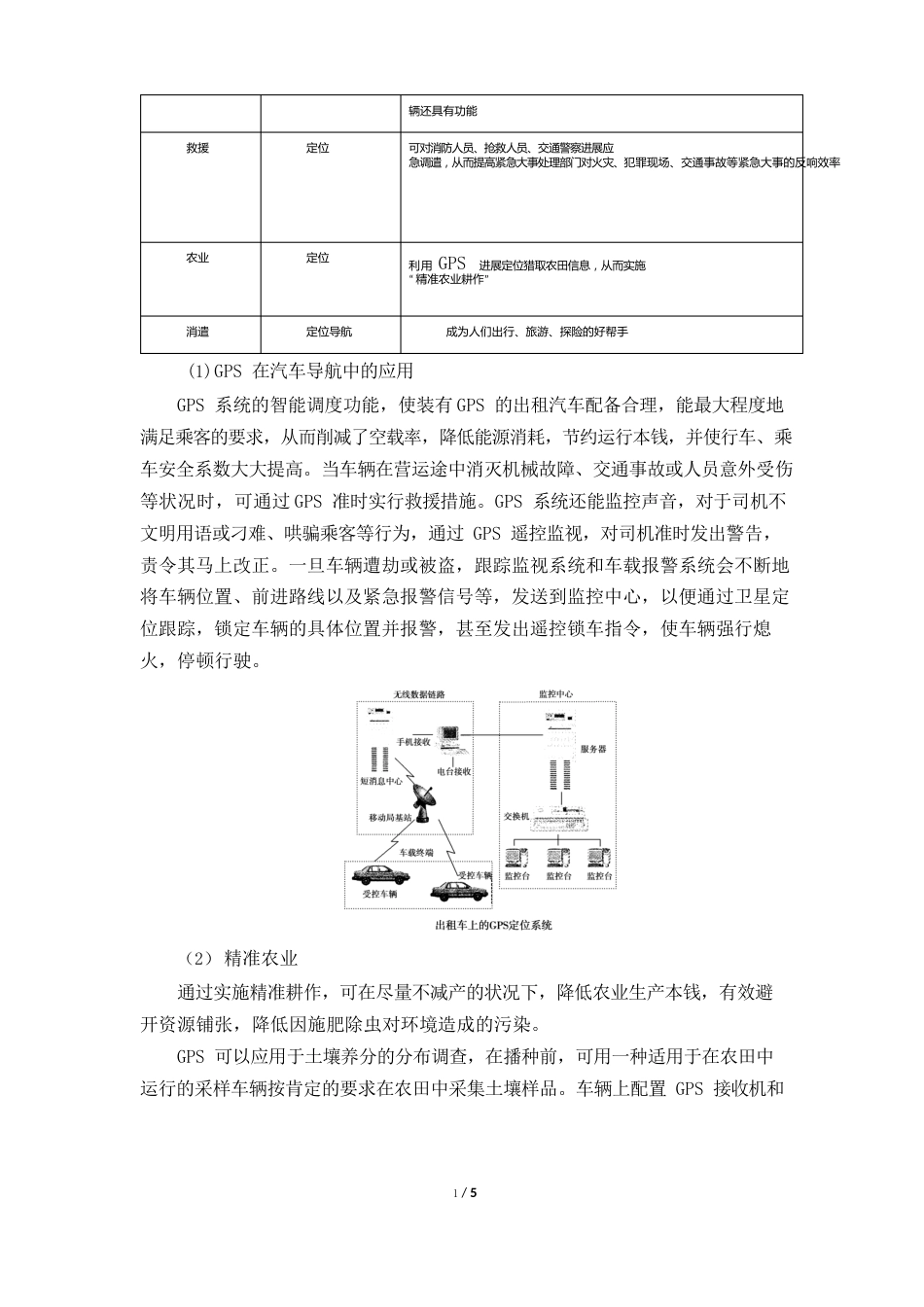 《全球定位系统的应用》知识点探究_第3页