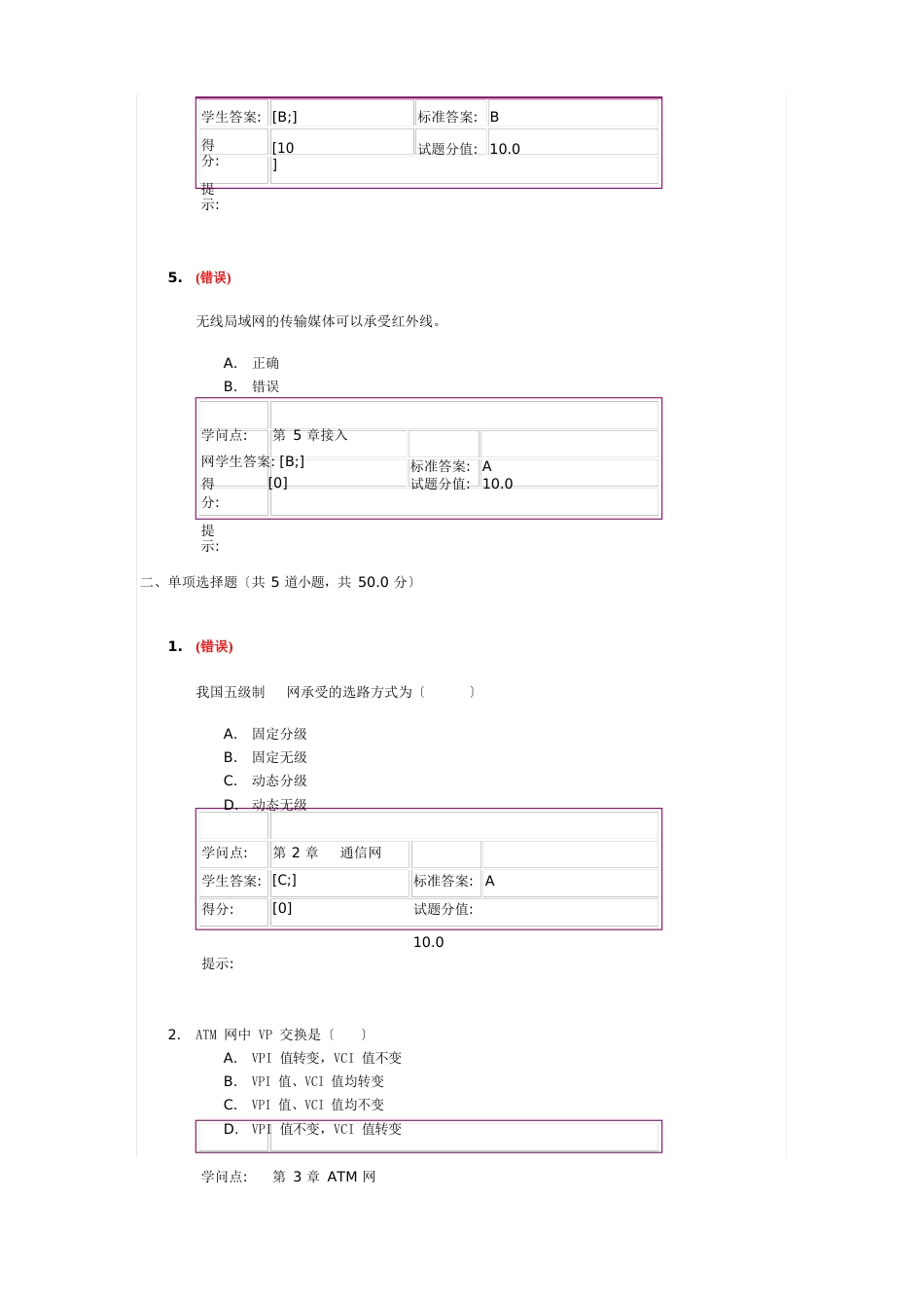 “现代通信网”第一次阶段作业_第2页