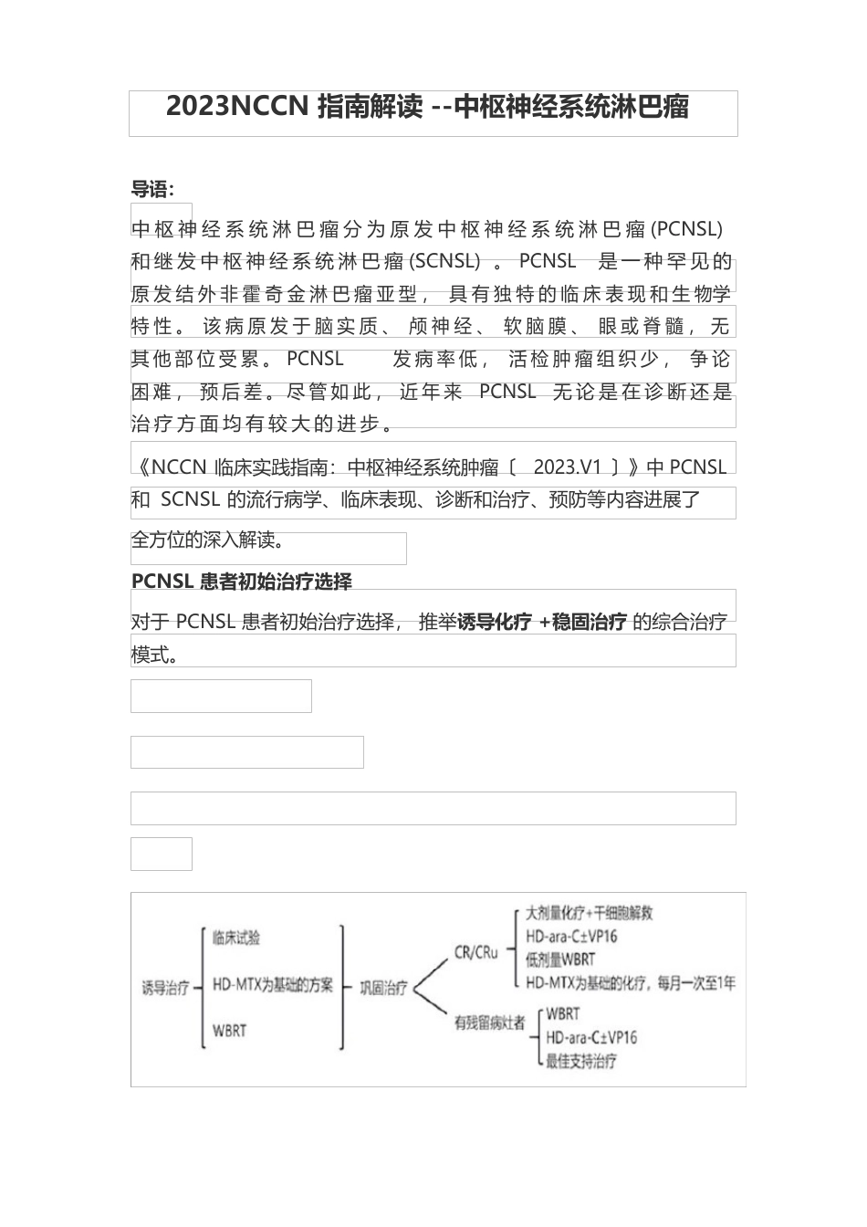 2023年NCCN指南解读中枢神经系统淋巴瘤_第1页