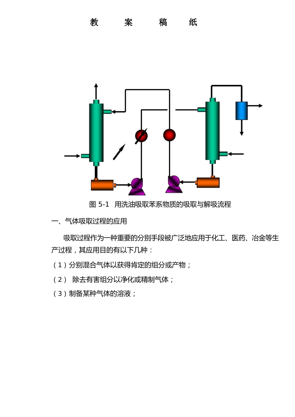 《吸取单元操作与设备》教学设计_第3页
