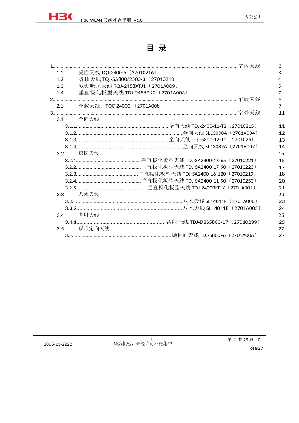 H3CWLAN天线速查手册_第2页