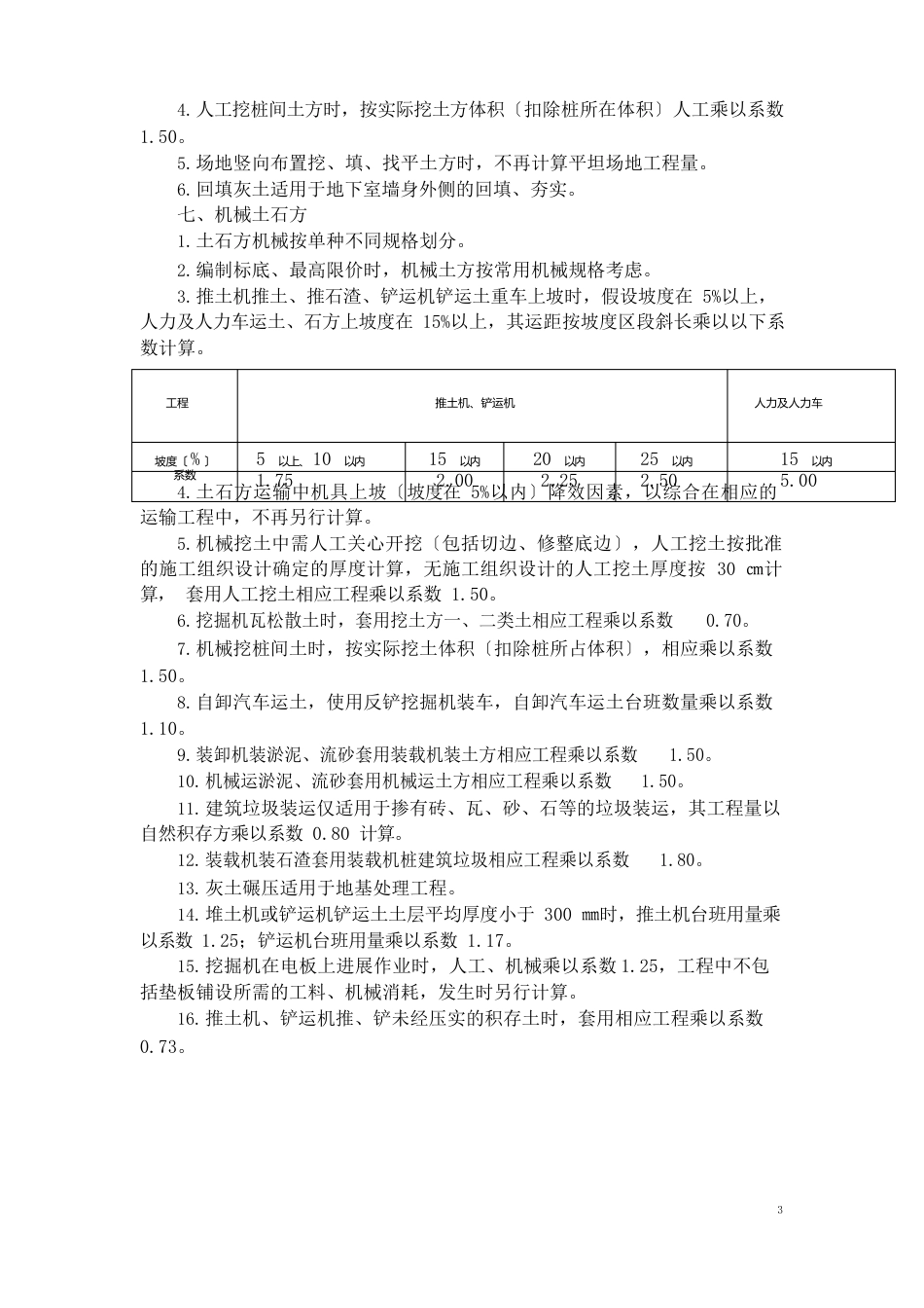 12河北定额土石方部分说明与计量规则_第2页