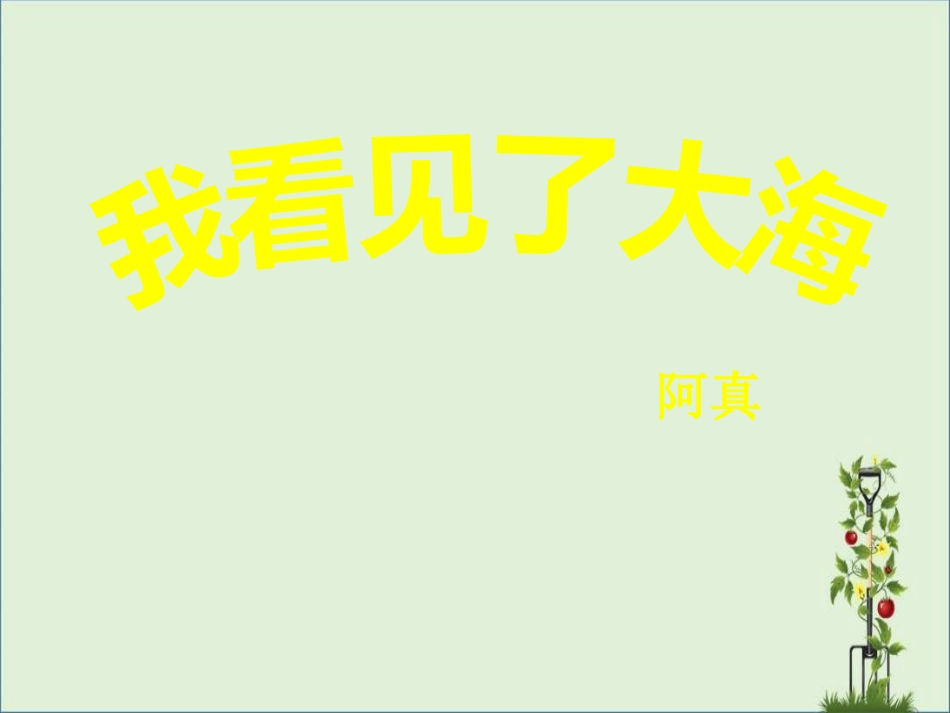 05《我看见了大海》课件PPT_第1页