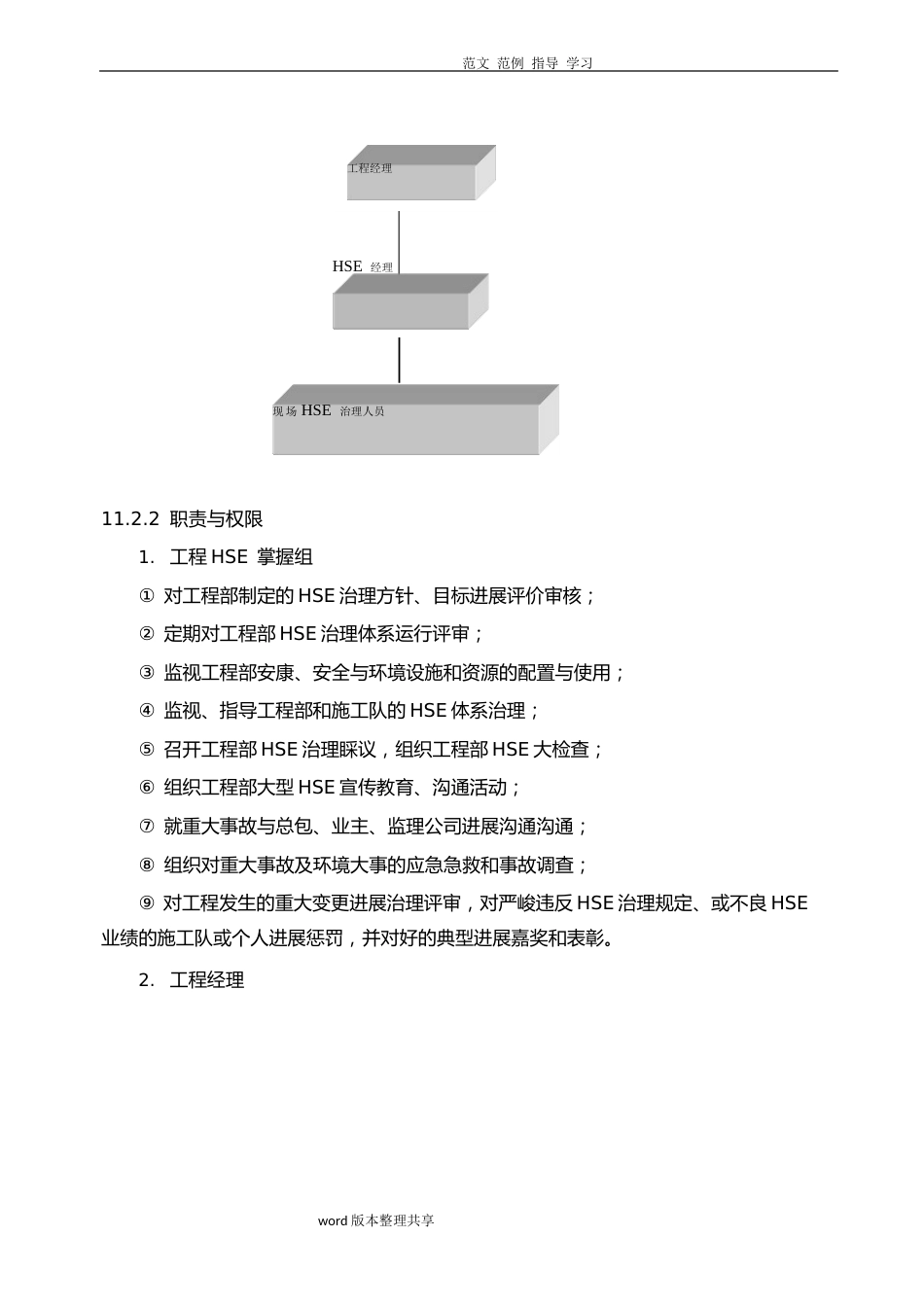 HSE管理体系及措施方案_第2页