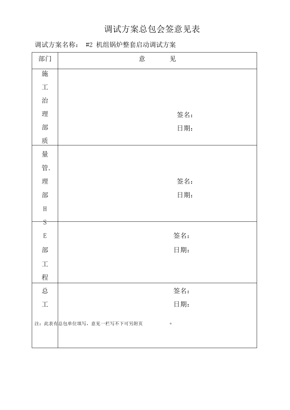 19莒县丰源热电有限公司2350MW热电联产工程机组锅炉整套启动调试方案_第1页