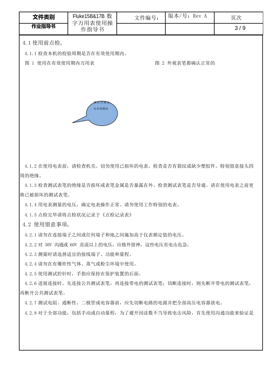 Fluke15B17B数字万用表使用操作指导书_第3页