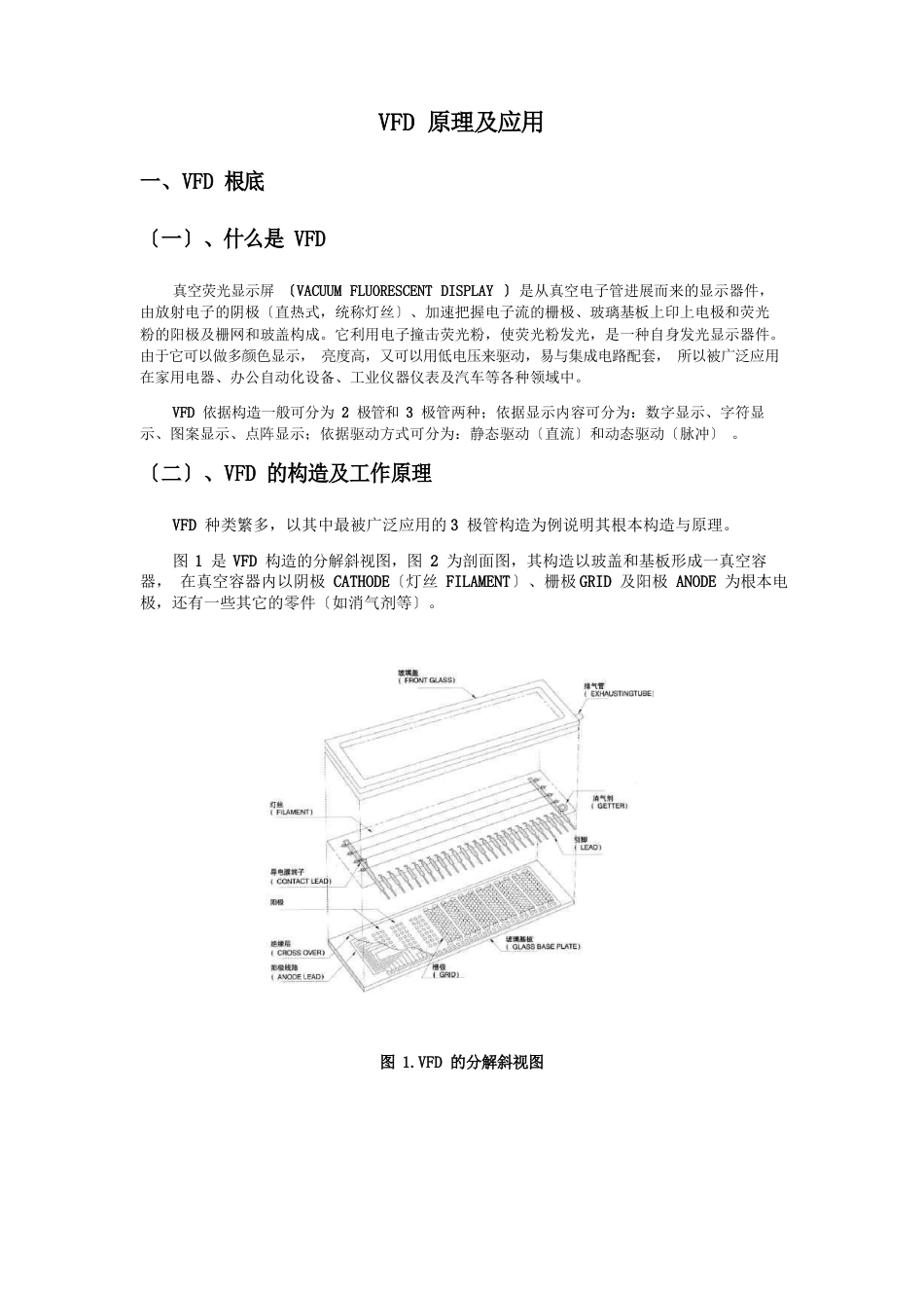 VFD原理及应用介绍_第1页