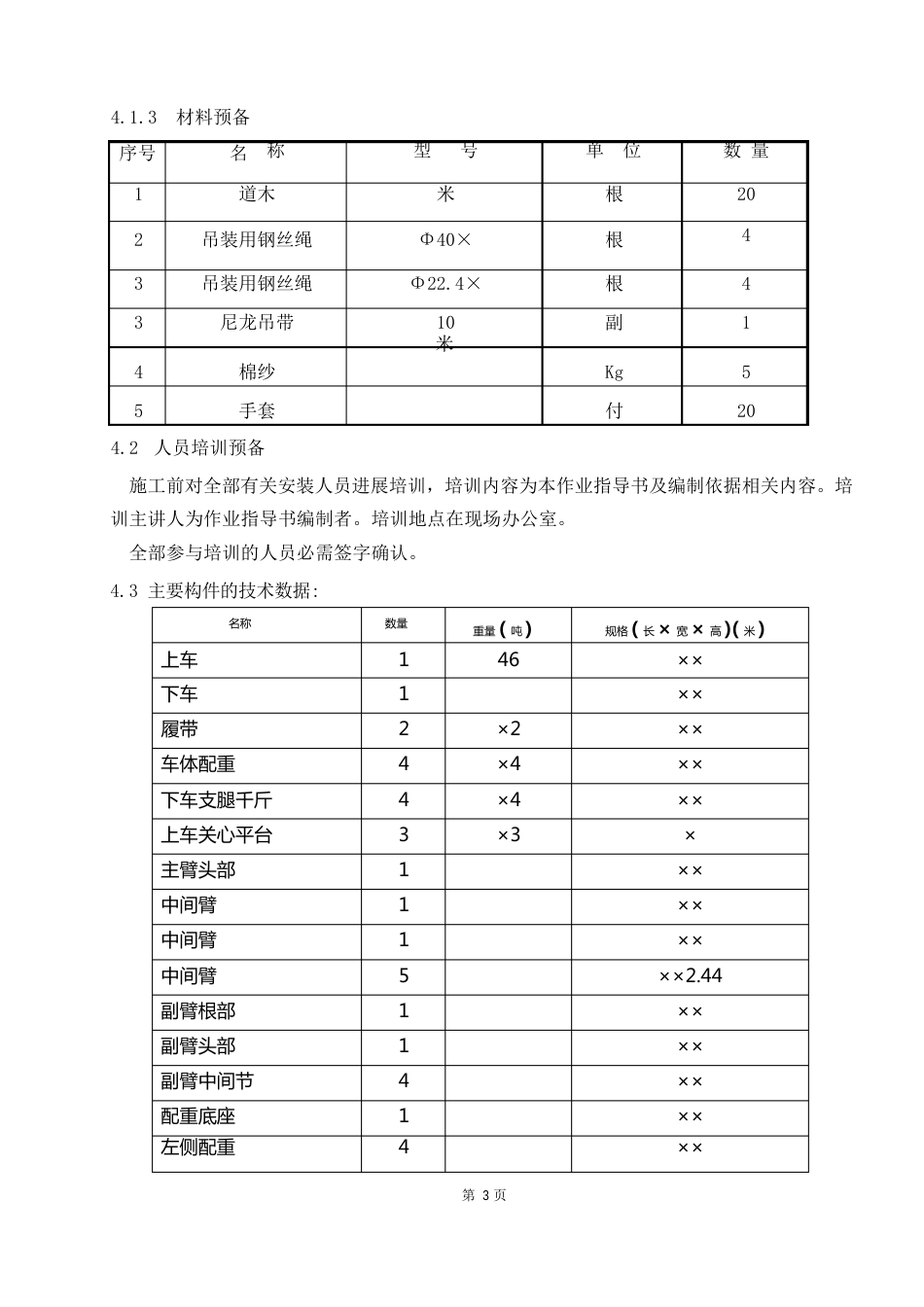 300T履带吊塔山二期安装作业指导书_第3页