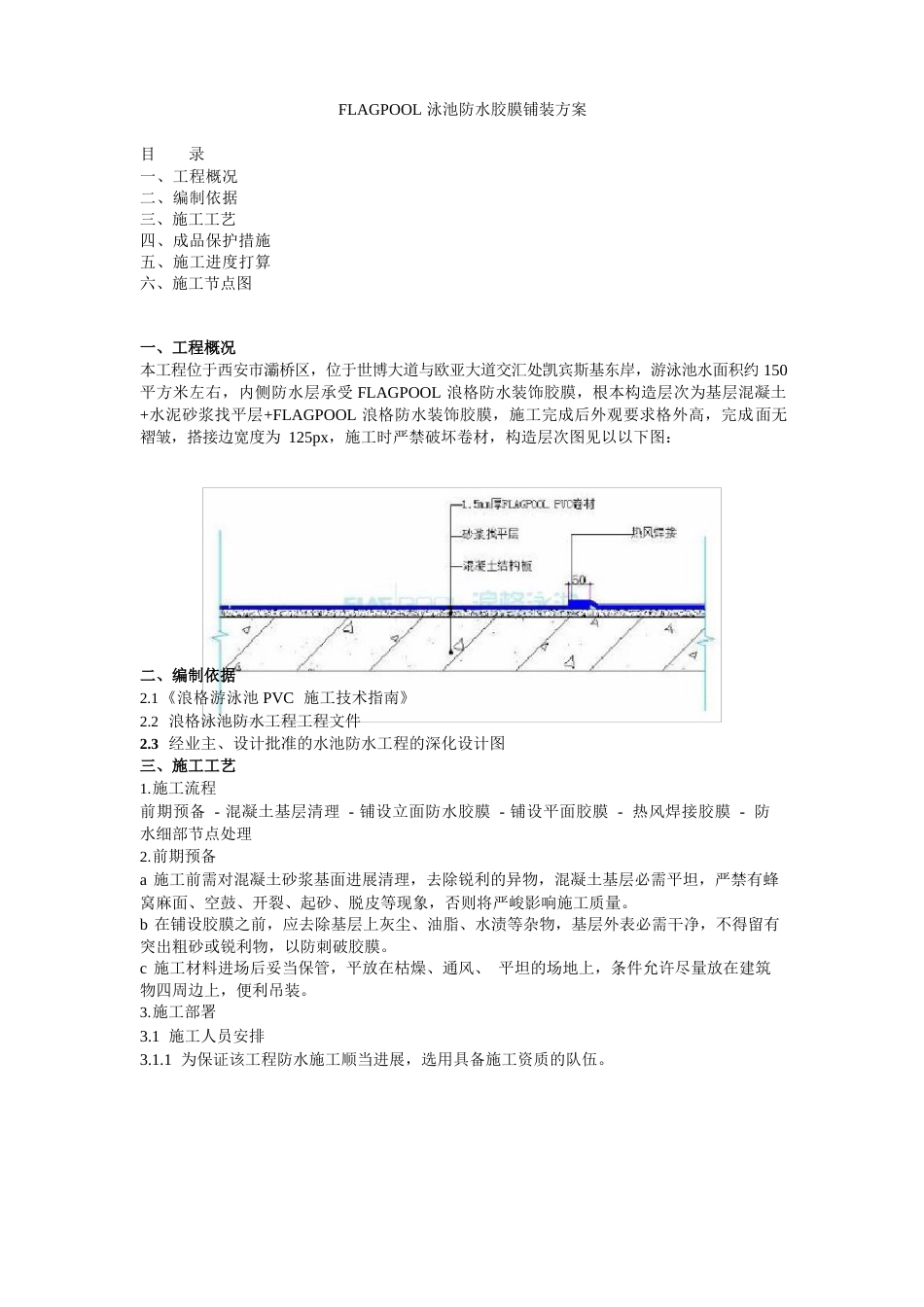 FLAGPOOL泳池胶膜铺装方案_第1页