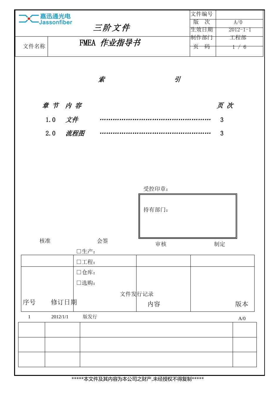 FMEA作业指导书(光电公司)_第1页