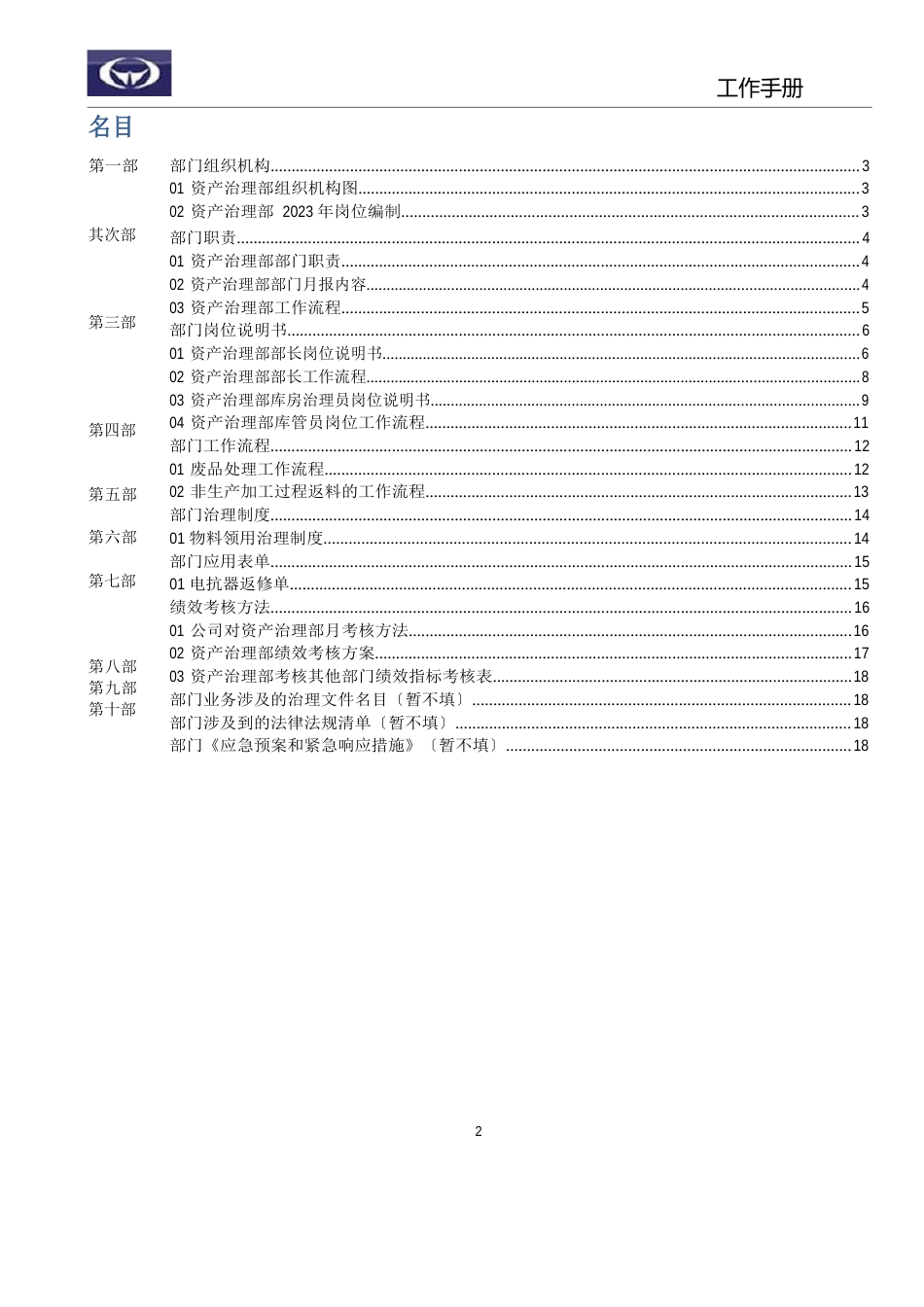 2023年1120各部工作手册模板_第2页