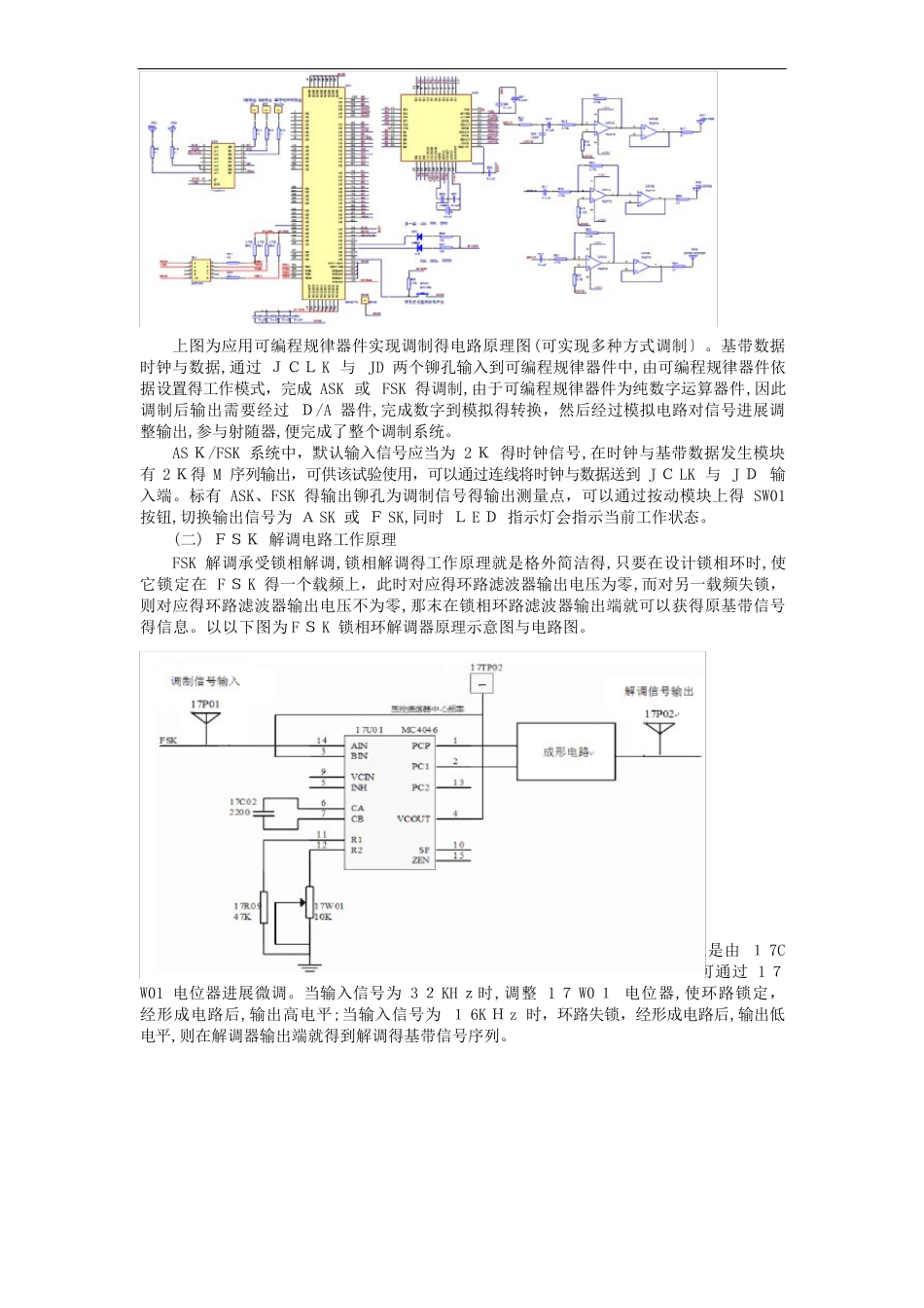 FSK(ASK)调制解调实验报告_第2页