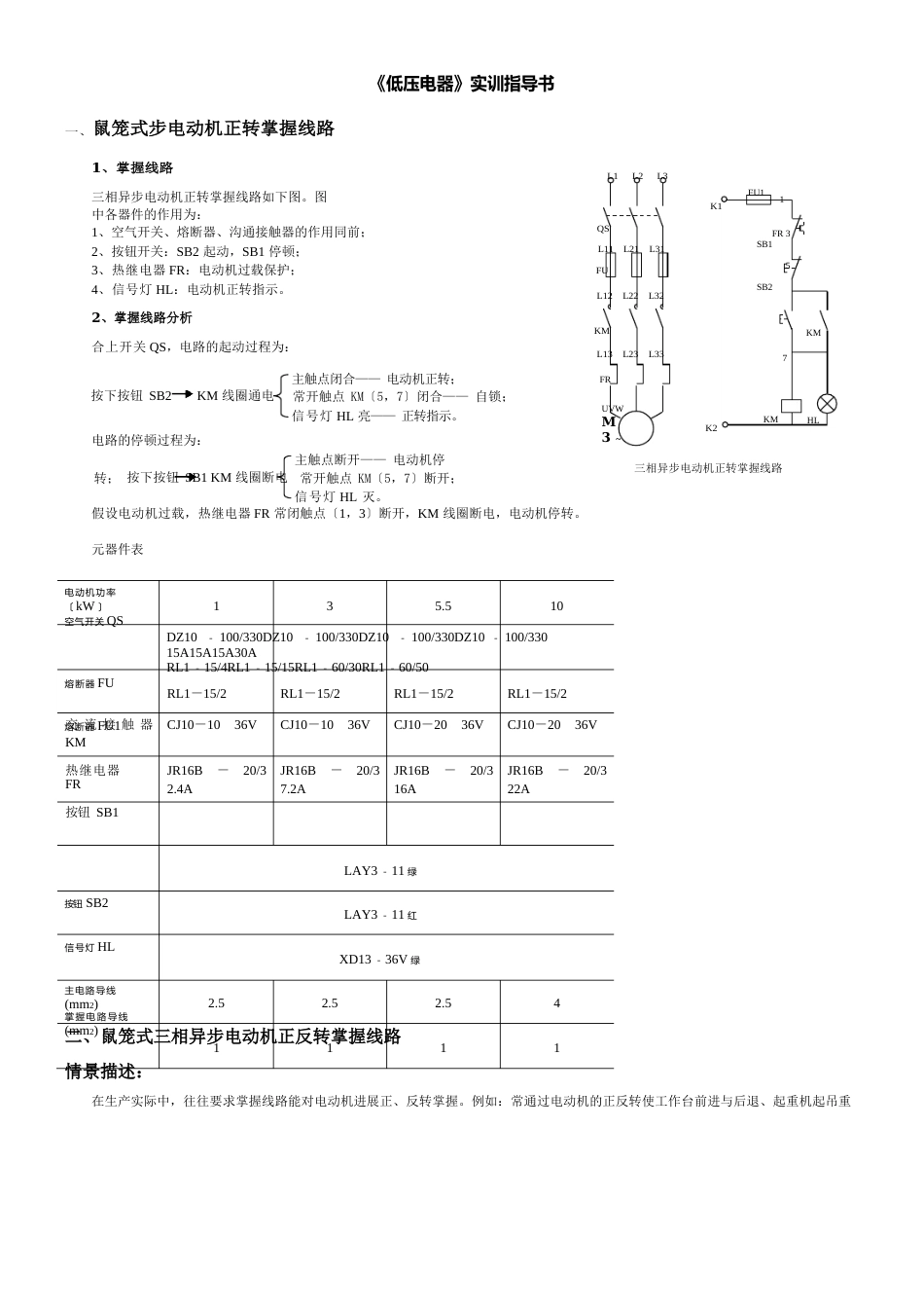 《低压电器》实训指导书_第2页