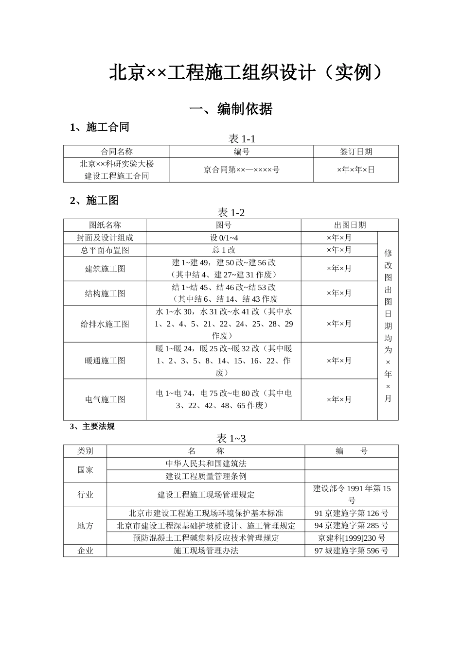 科研实验大楼施工组织设计方案范本_第1页