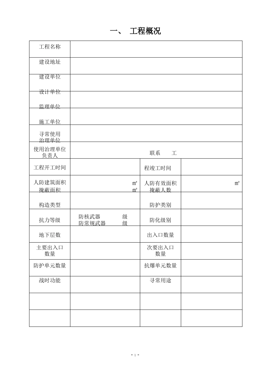 人民防空工程防护功能平战转换实施预案_第3页