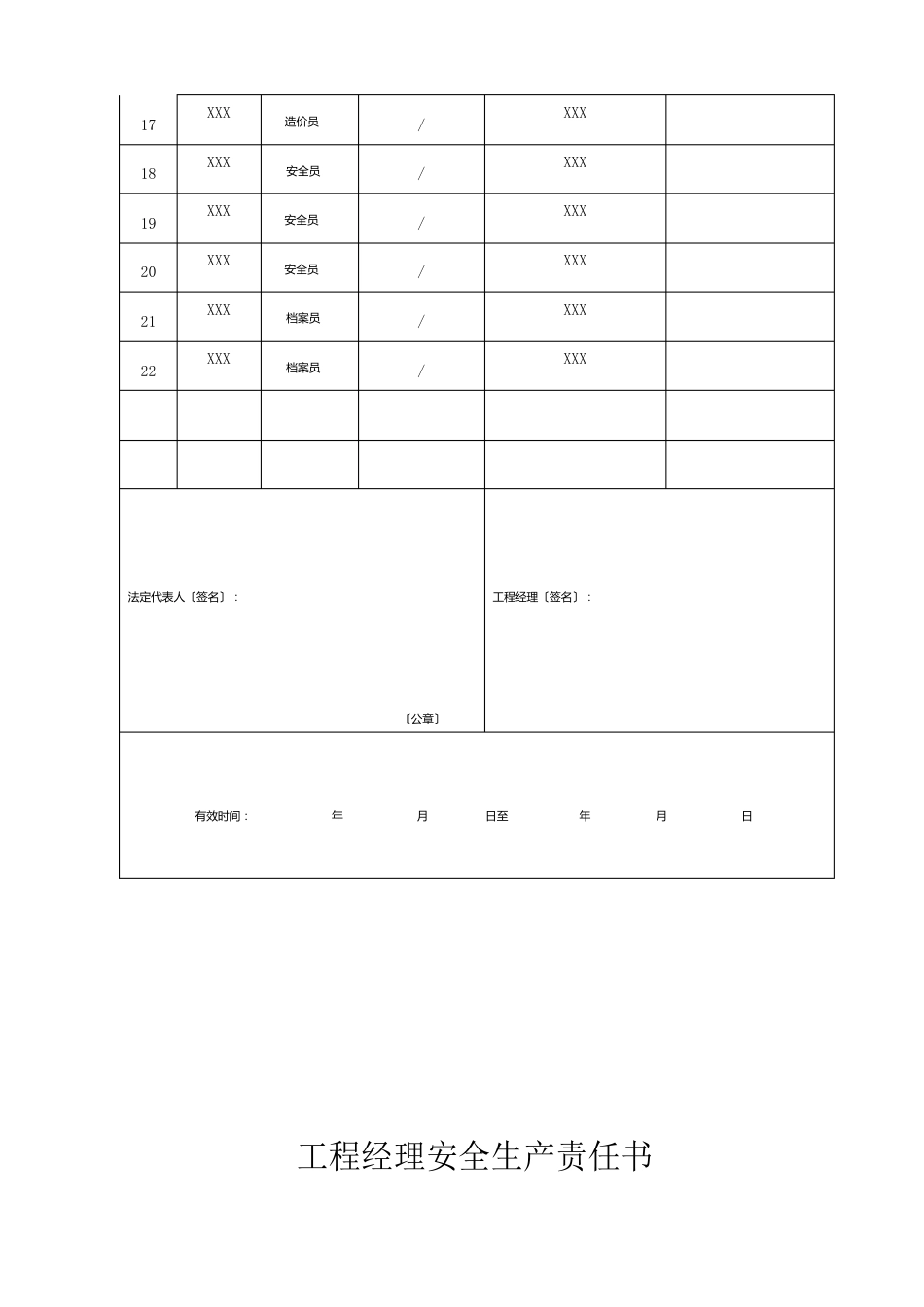 施工单位现场委派书_第2页