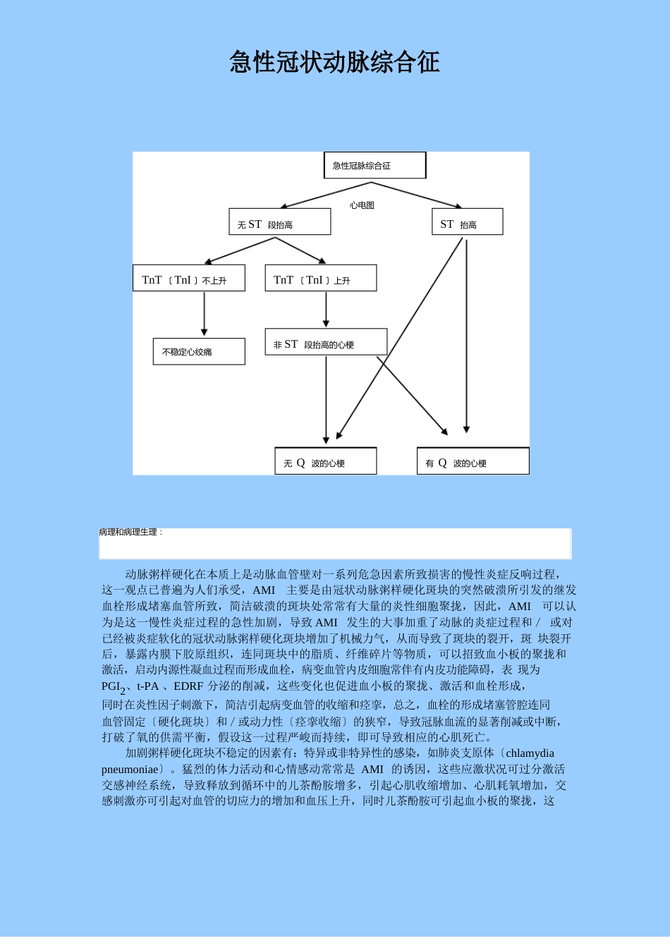 急性冠状动脉综合征介绍_第3页