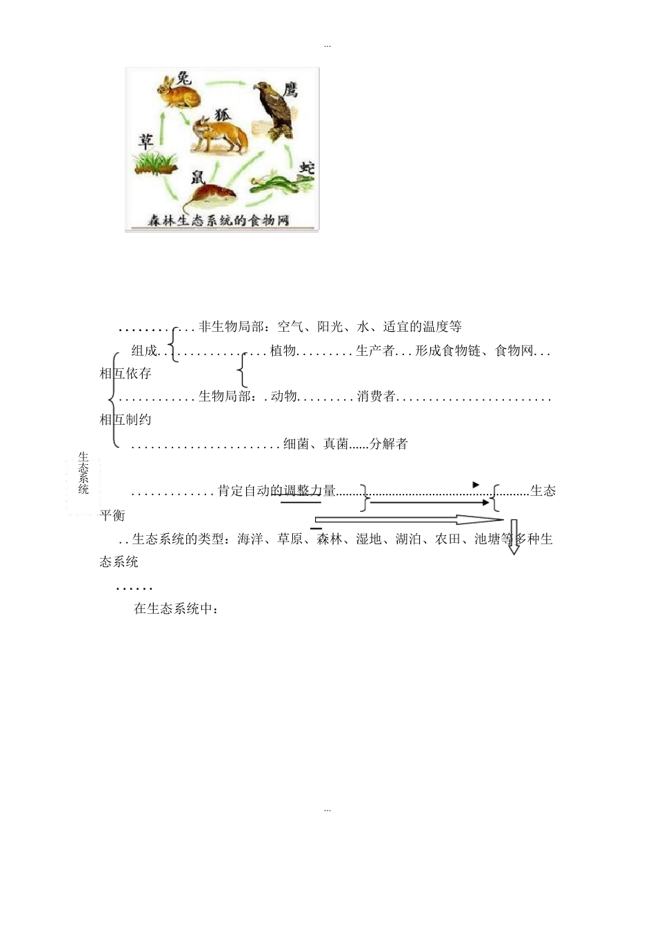 人教版七年级上册生物知识点_第3页