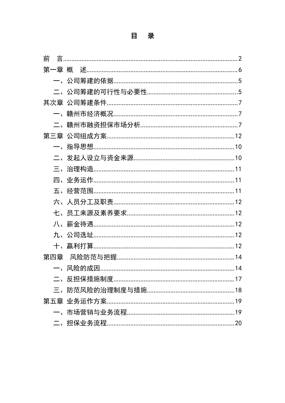 设立融资担保公司项目可行性研究报告_第1页