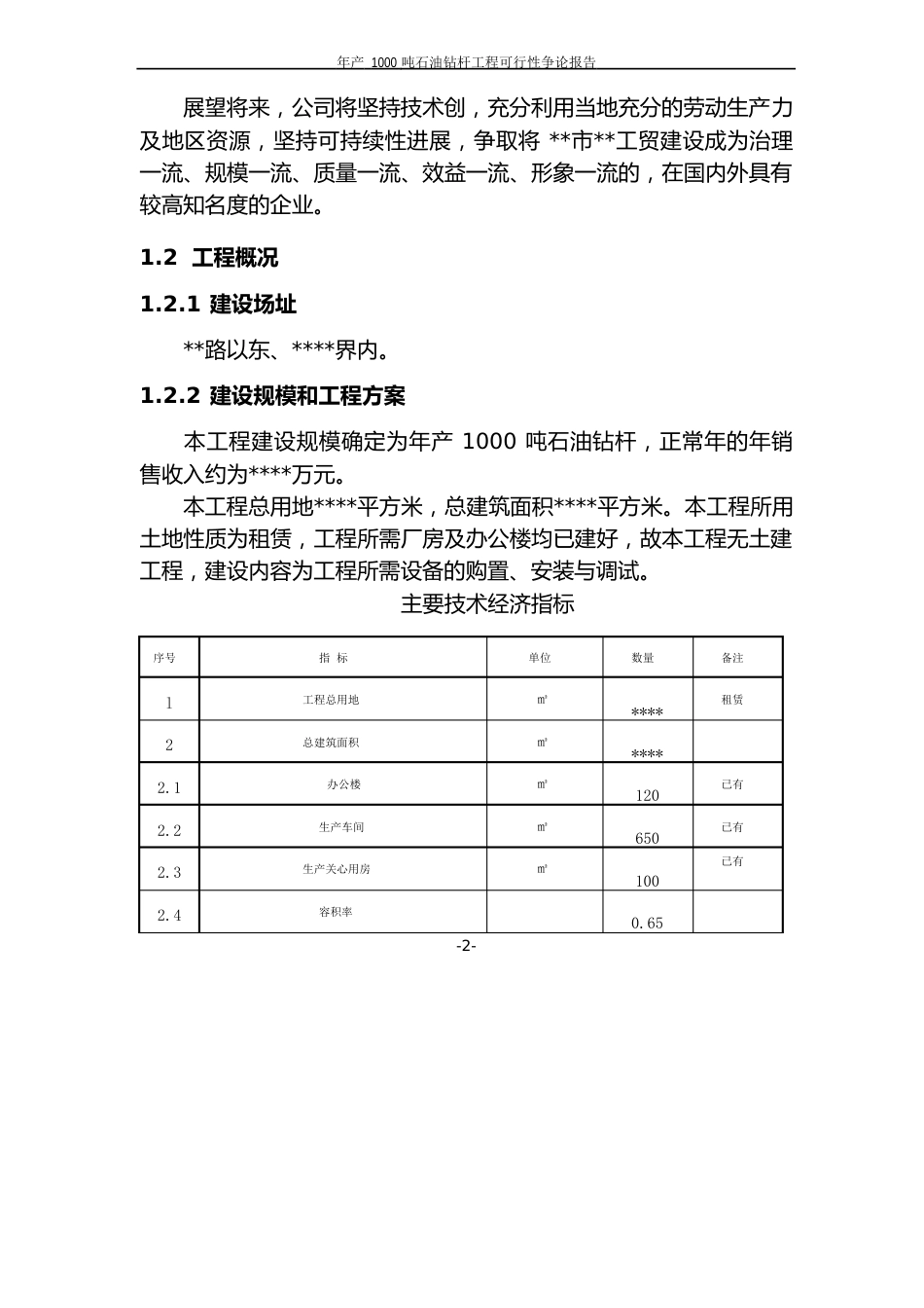 年产1000吨石油钻杆项目可行性分析报告定稿_第2页