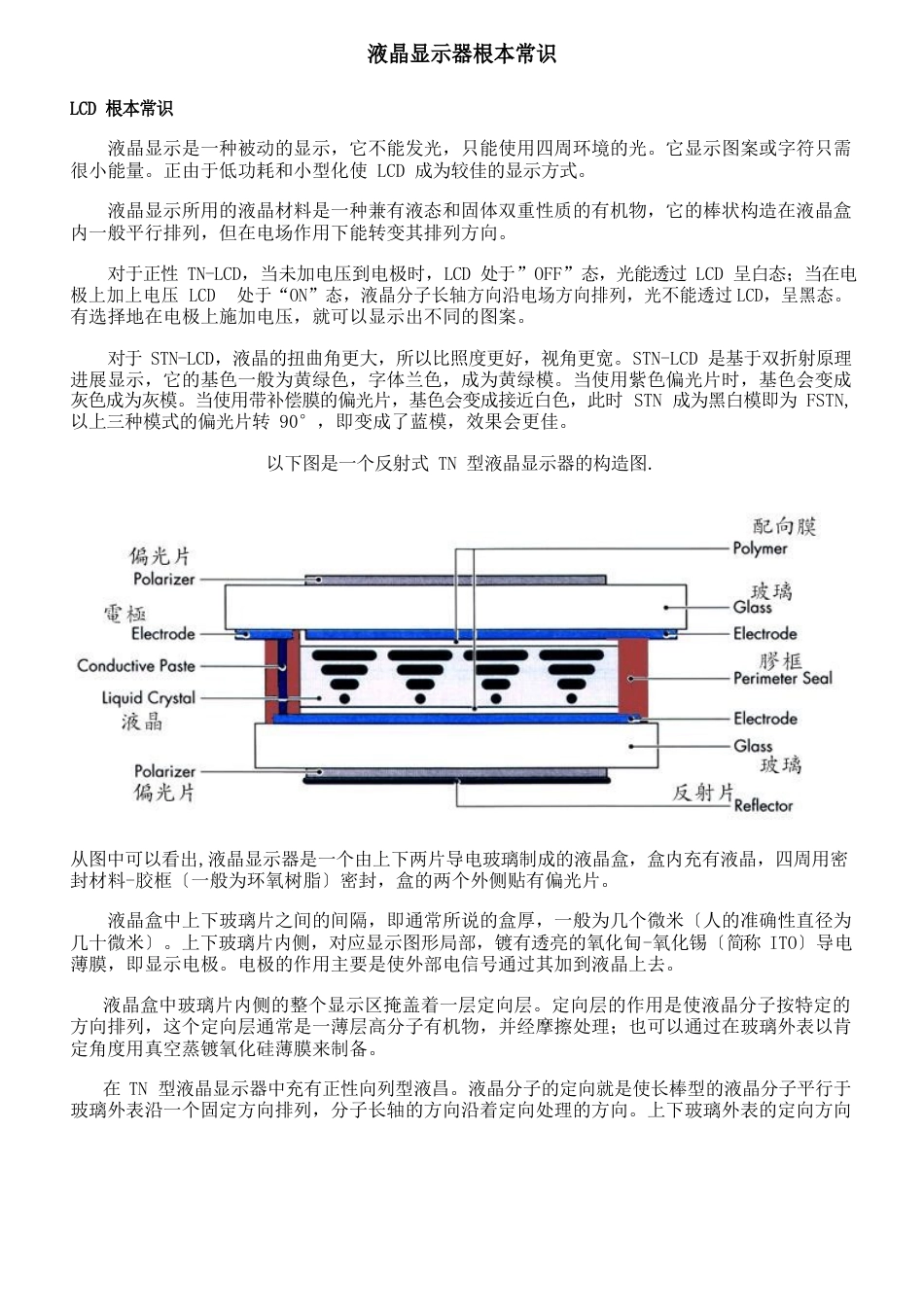 液晶显示器基本常识(LCD)_第1页