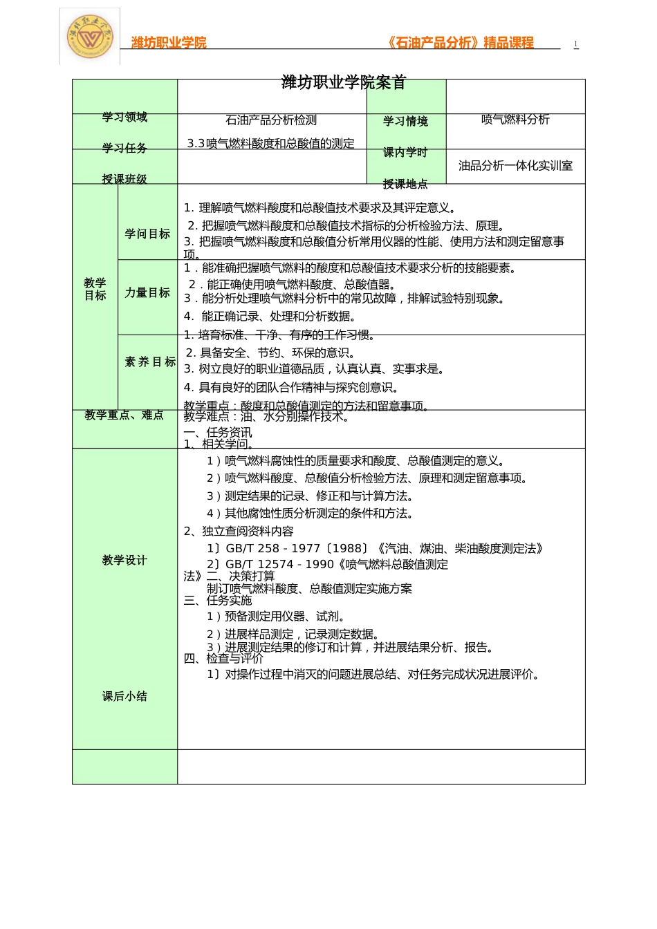 喷气燃料酸度、总酸值的测定电子教案_第1页