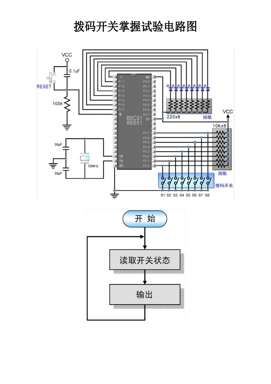 拨码开关控制实验电路图_第1页