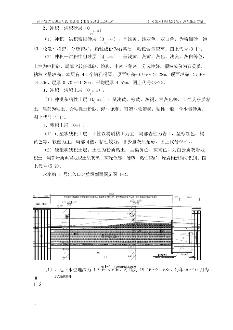 永泰站一号出入口WSS注浆施工方案_第2页