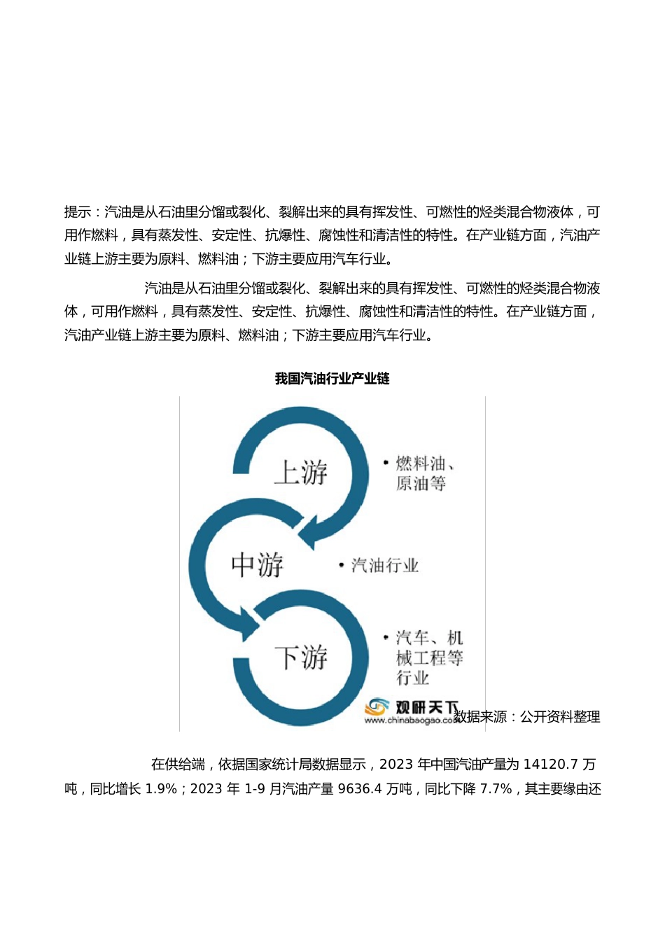 中国汽油行业分析报告-行业供需现状与未来趋势研究_第2页