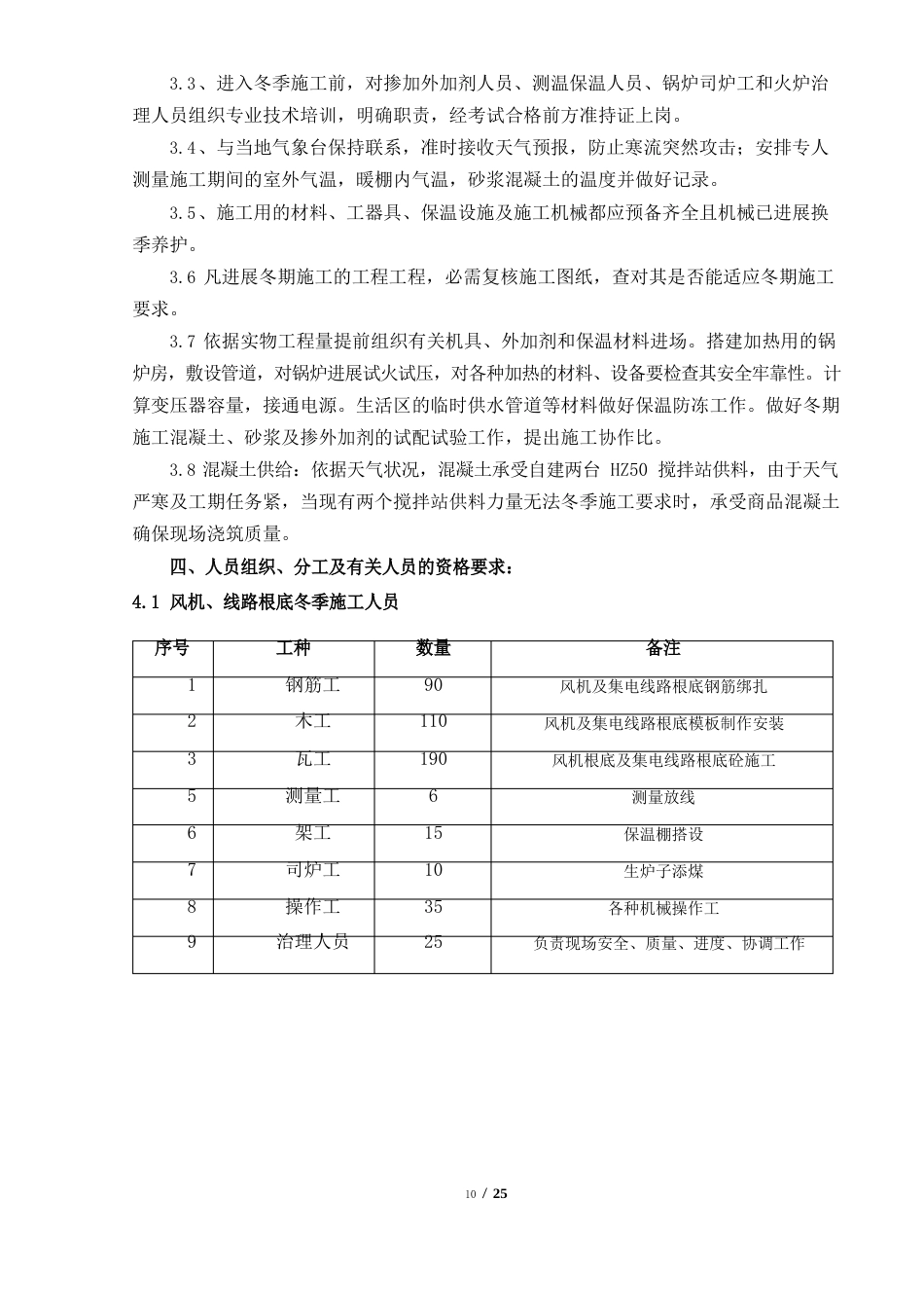 冬季施工方案(风电项目工程)_第2页